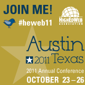 Join me at the HighEdWeb 2011 Conference in Austin, Texas, October 23-26