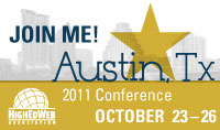 Join me at the HighEdWeb 2011 Conference in Austin, Texas, October 23-26